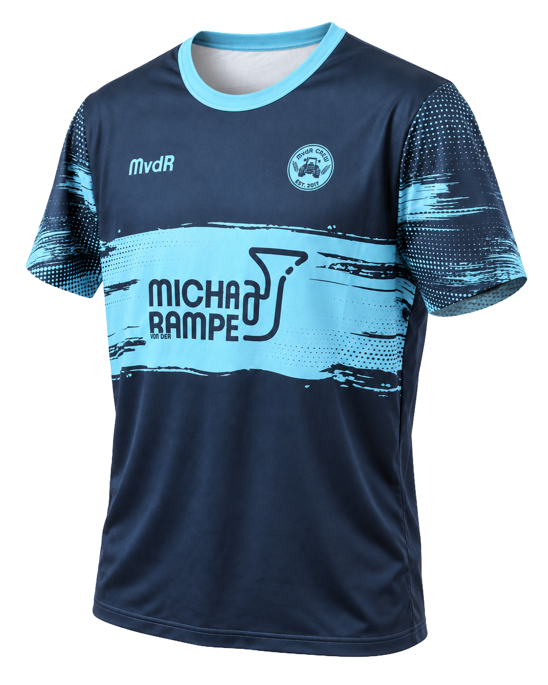 MvdR Trikot Dorfkind International – Vorderseite schräg